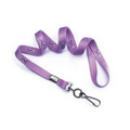 3/8" Breast Cancer Awareness Flat Polyester Lanyards